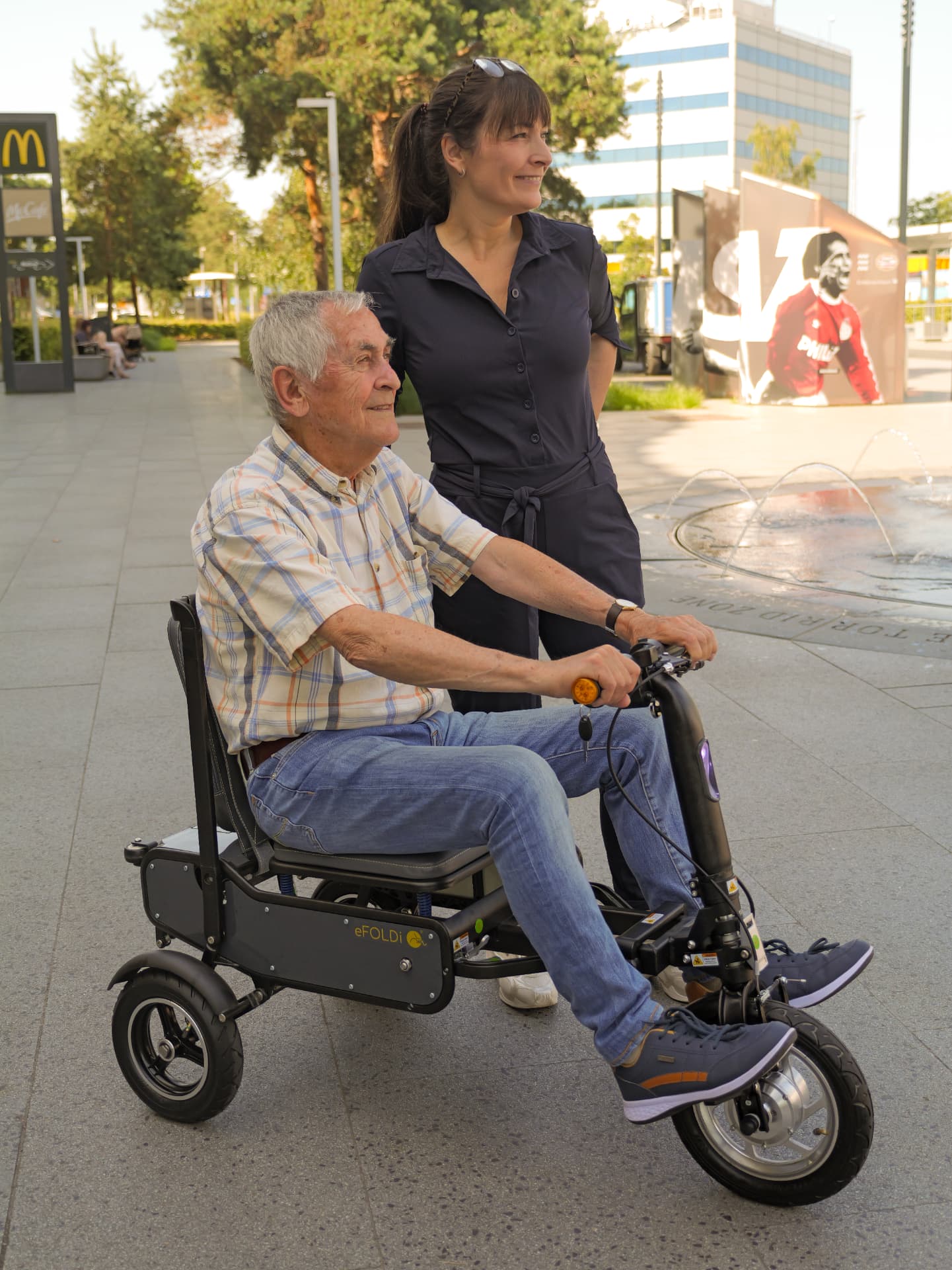 eFOLDi Navigator in gebruik op straat
